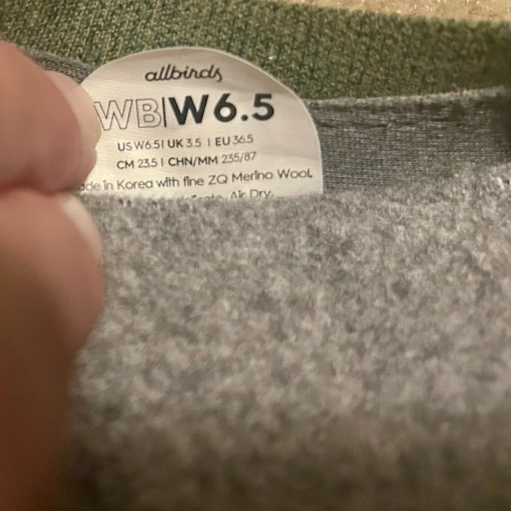 allbirds Wool Tree Breezers Women's Olive Green Ballet Flats 6.5 - Picture 4 of 7